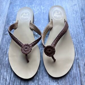Jack Rogers Tan and Brown Women's Sandals